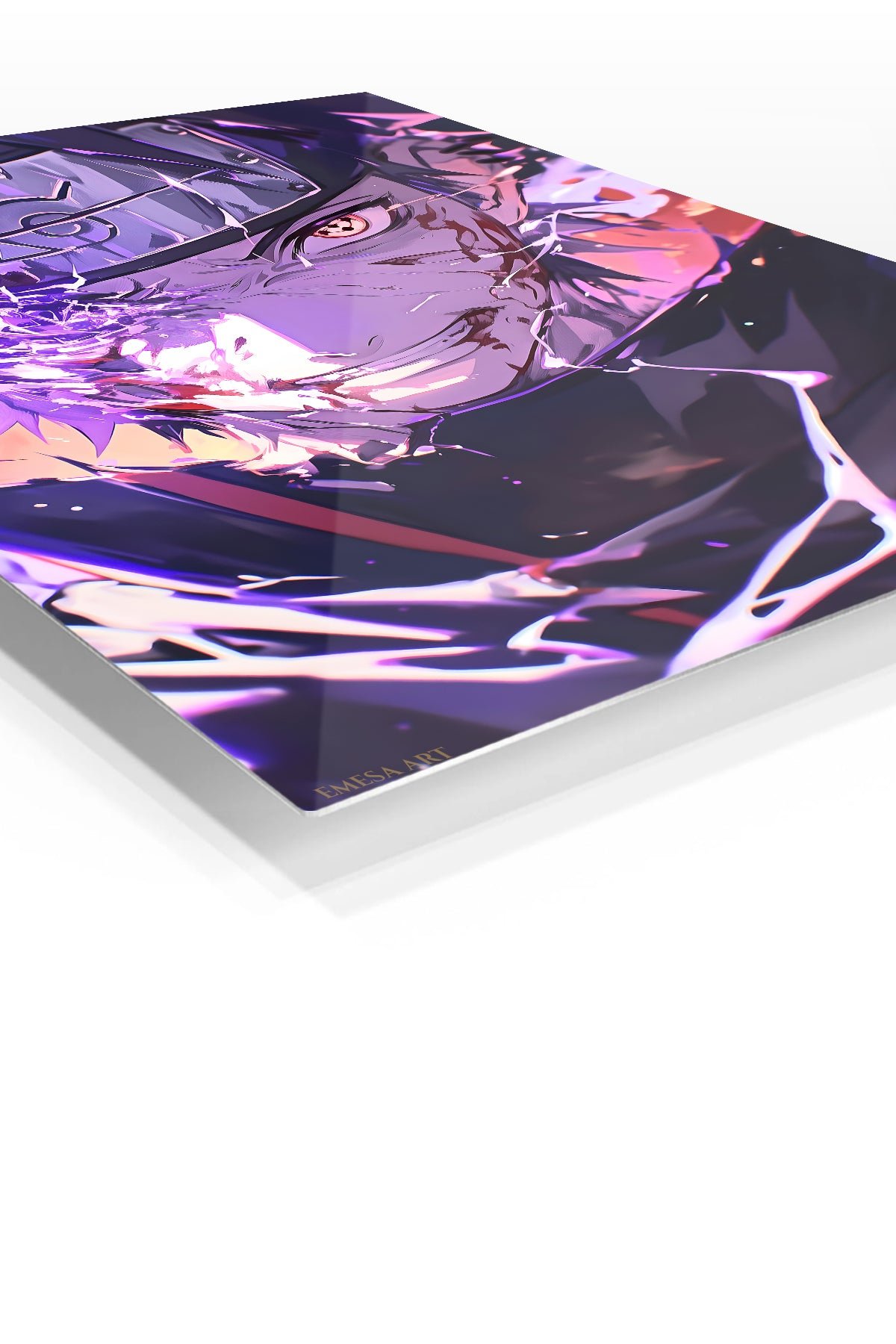 Shattered Violet Ninja metal wall art print, view 2