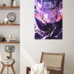 Shattered Violet Ninja metal wall art print, view 5
