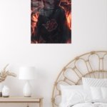 Crimson Symbol Shadow Warrior metal wall art print, view 5
