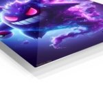Neon Phantom Grin metal wall art print, view 2