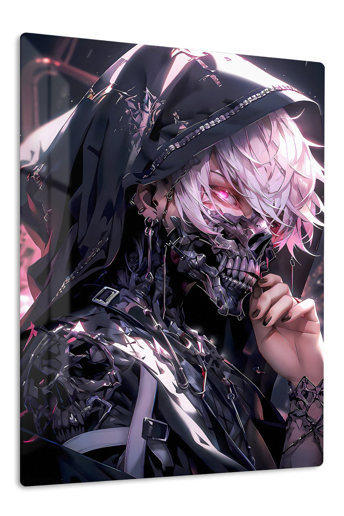 Neon Witch Hunter metal wall art print