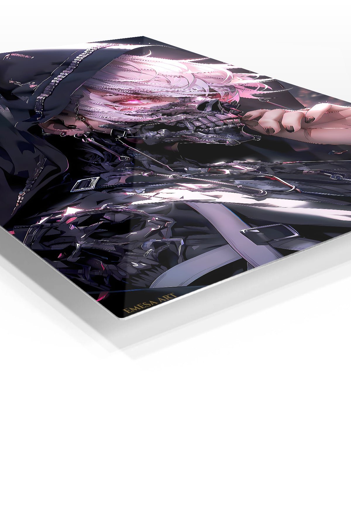 Neon Witch Hunter metal wall art print, view 2