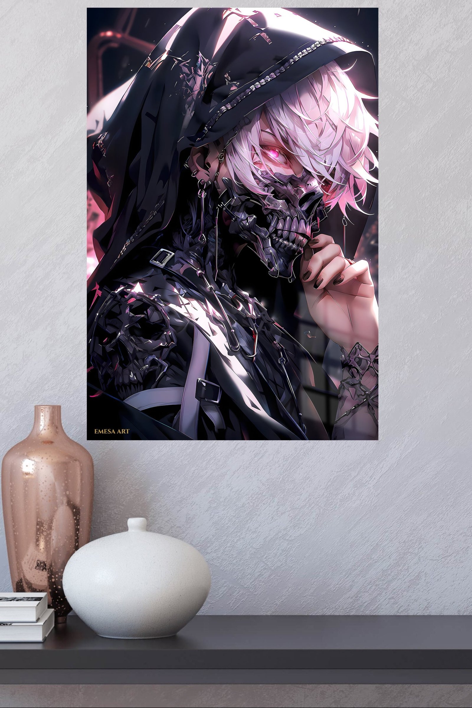 Neon Witch Hunter metal wall art print, view 4