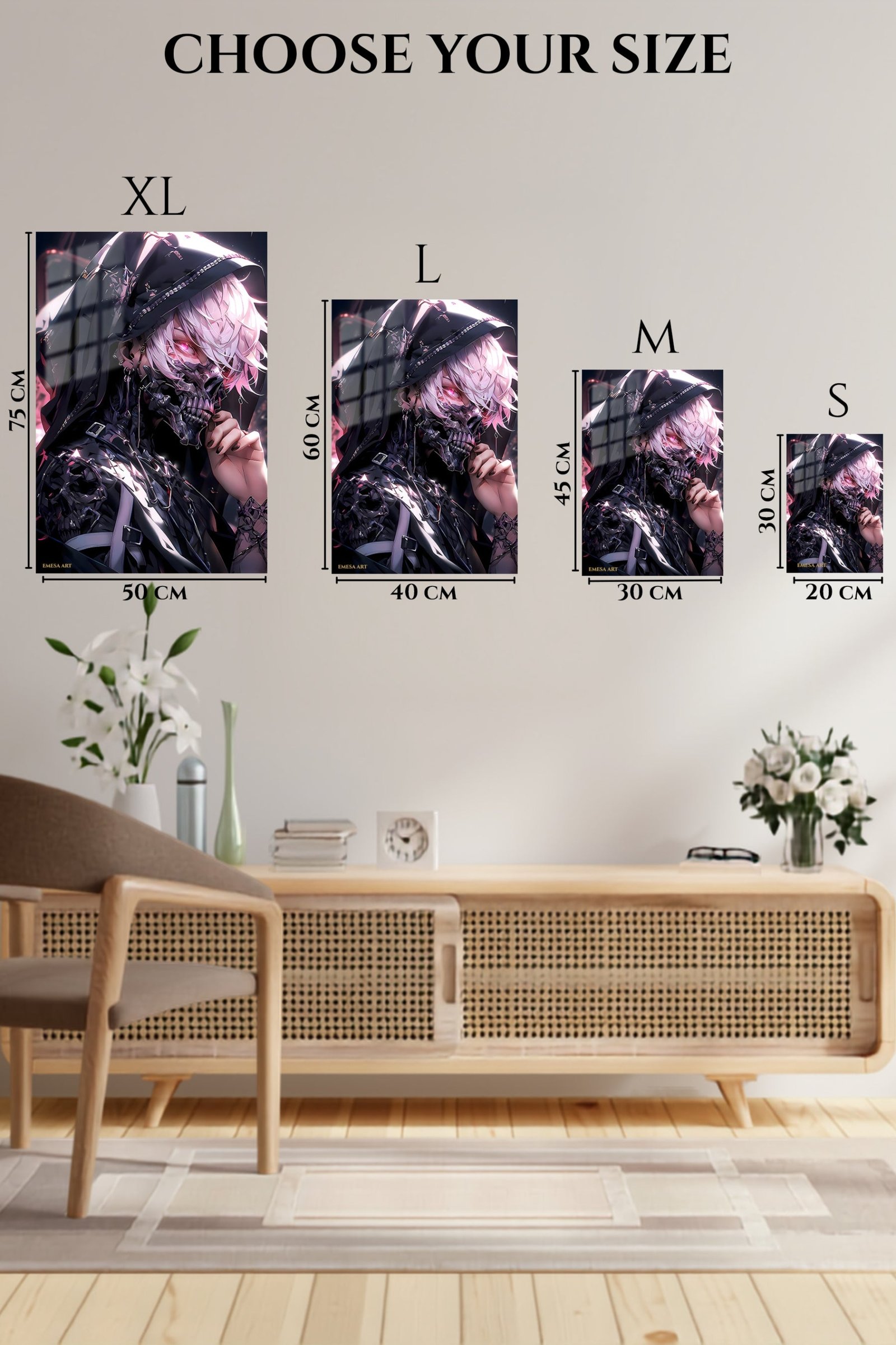 Neon Witch Hunter metal wall art print, view 6