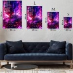 Neon Shadow Warrior metal wall art print, view 6