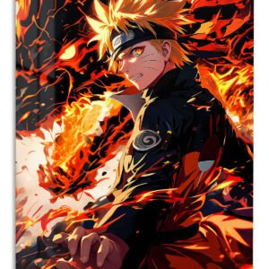 Blazing Spiral Headband Warrior metal wall art print