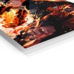 Blazing Spiral Headband Warrior metal wall art print, view 2