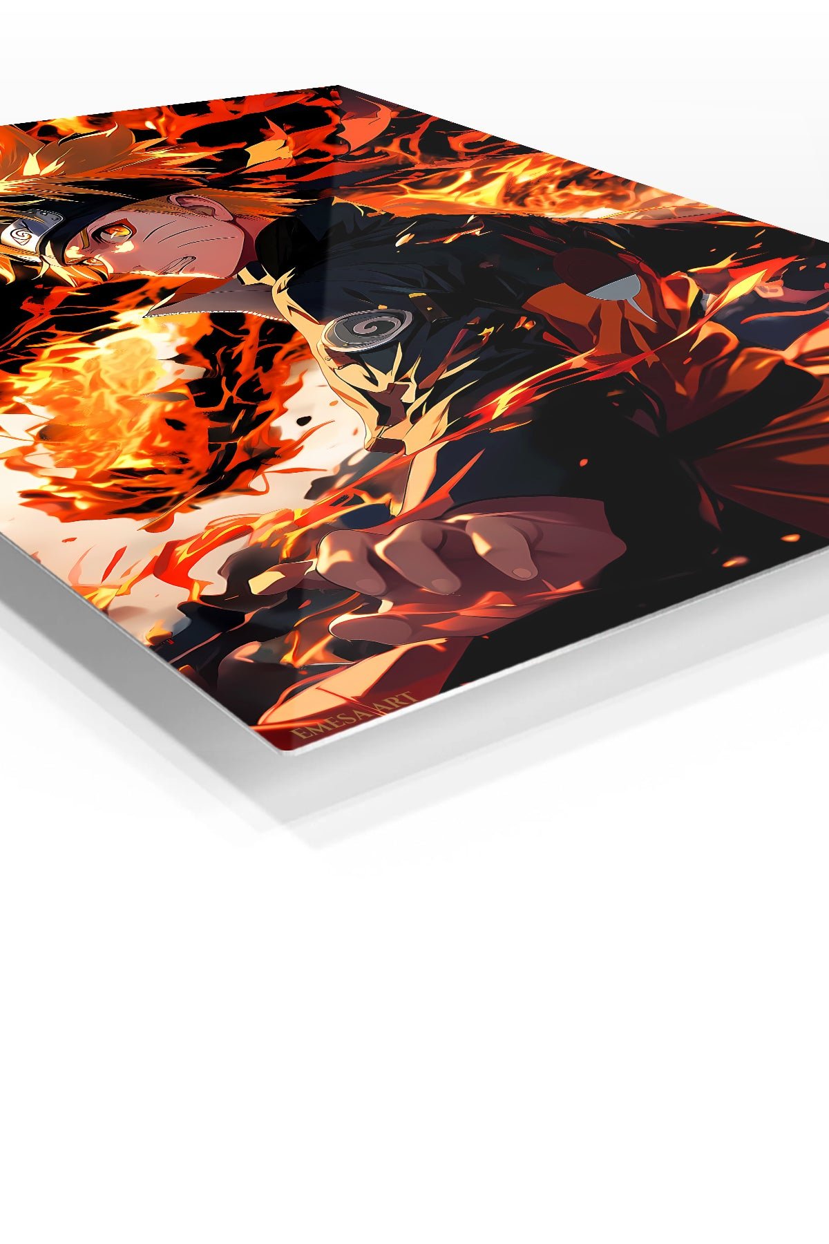 Blazing Spiral Headband Warrior metal wall art print, view 2