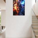 Fire and Shadow Rival Warriors metal wall art print, view 5