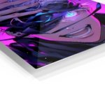 Neon Visor Hero metal wall art print, view 2