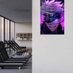 Neon Visor Hero metal wall art print, view 5