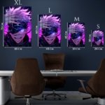 Neon Visor Hero metal wall art print, view 6