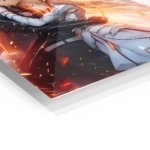 Emberlit Fantasy Embrace metal wall art print, view 2
