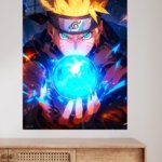 Blazing Ninja Energy Orb metal wall art print, view 4