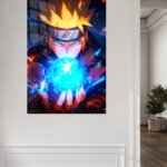 Blazing Ninja Energy Orb metal wall art print, view 5
