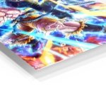 Blue-Haired Warriors Energy Clash metal wall art print, view 2