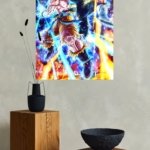 Blue-Haired Warriors Energy Clash metal wall art print, view 4