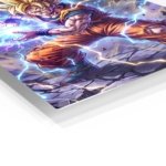 Lightning Sphere Warrior metal wall art print, view 2