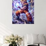 Lightning Sphere Warrior metal wall art print, view 5