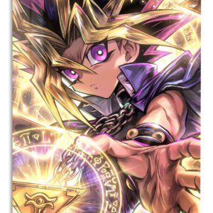 Radiant Spellcaster Portrait metal wall art print