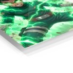Emerald Lightning Warrior metal wall art print, view 2