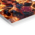Flamebound Shadow Warrior metal wall art print, view 2