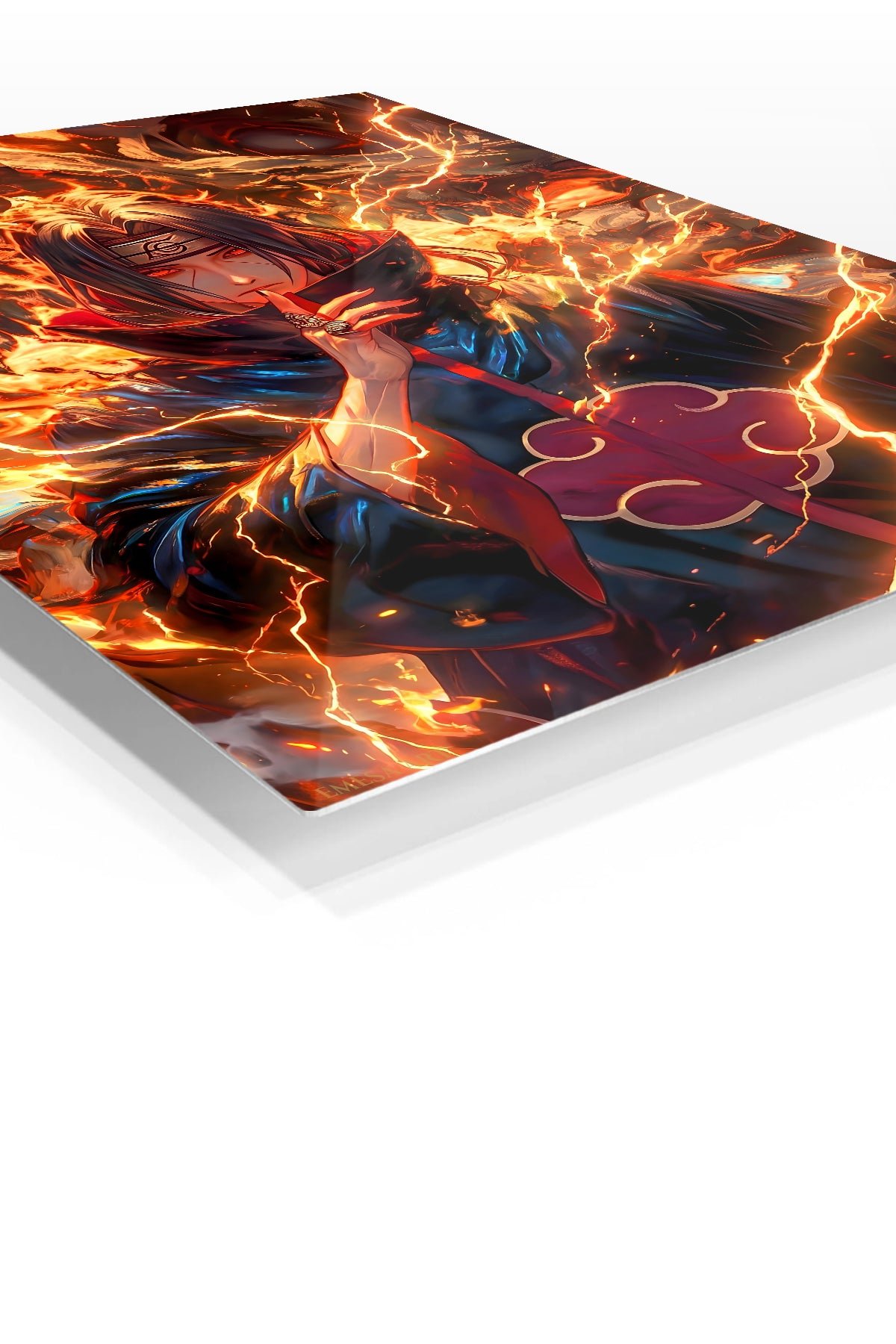 Flamebound Shadow Warrior metal wall art print, view 2