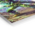 Emerald Storm Warrior metal wall art print, view 2