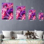 Crimson Aura Warrior metal wall art print, view 6