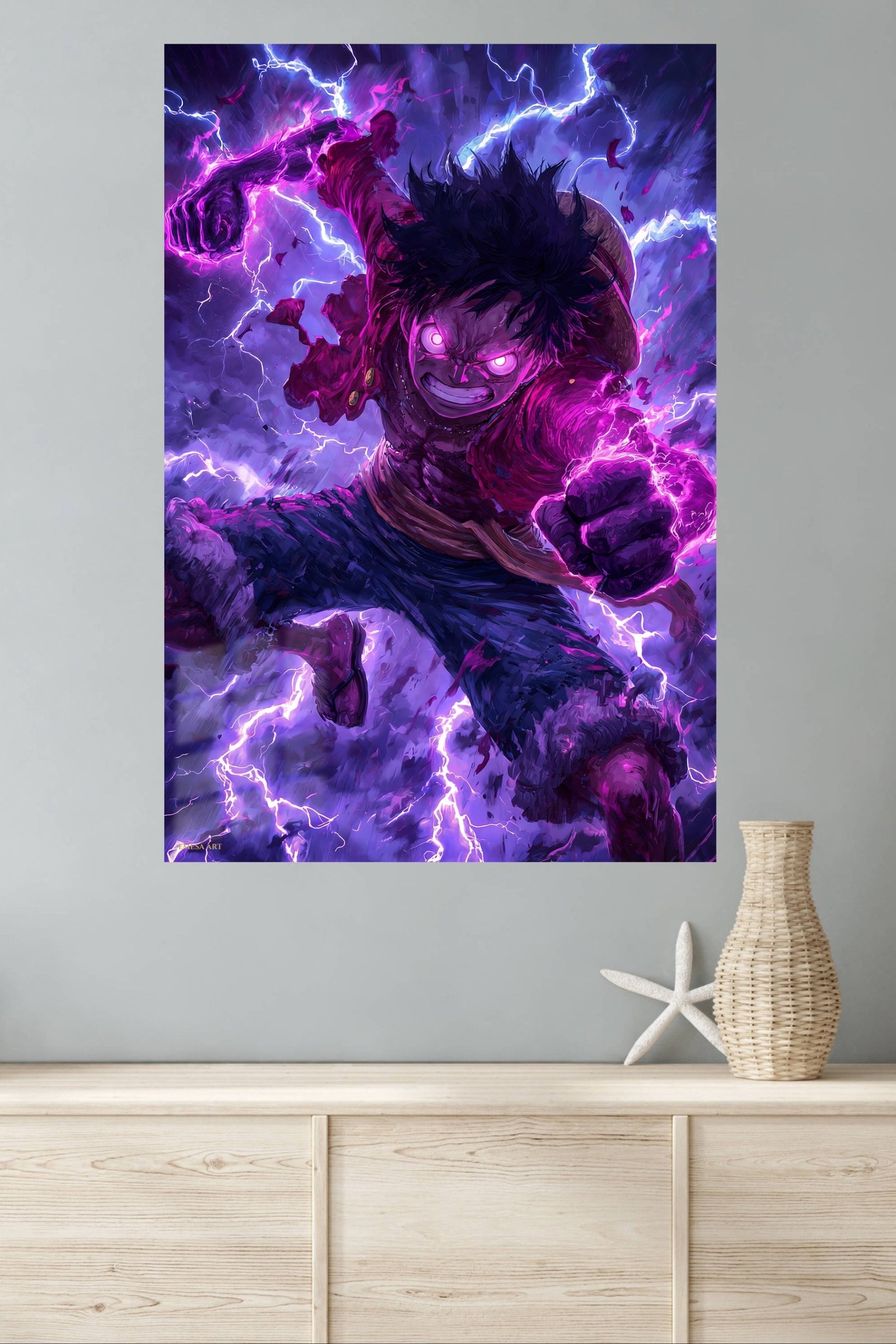 Thunderfist Shadow Warrior metal wall art print, view 4