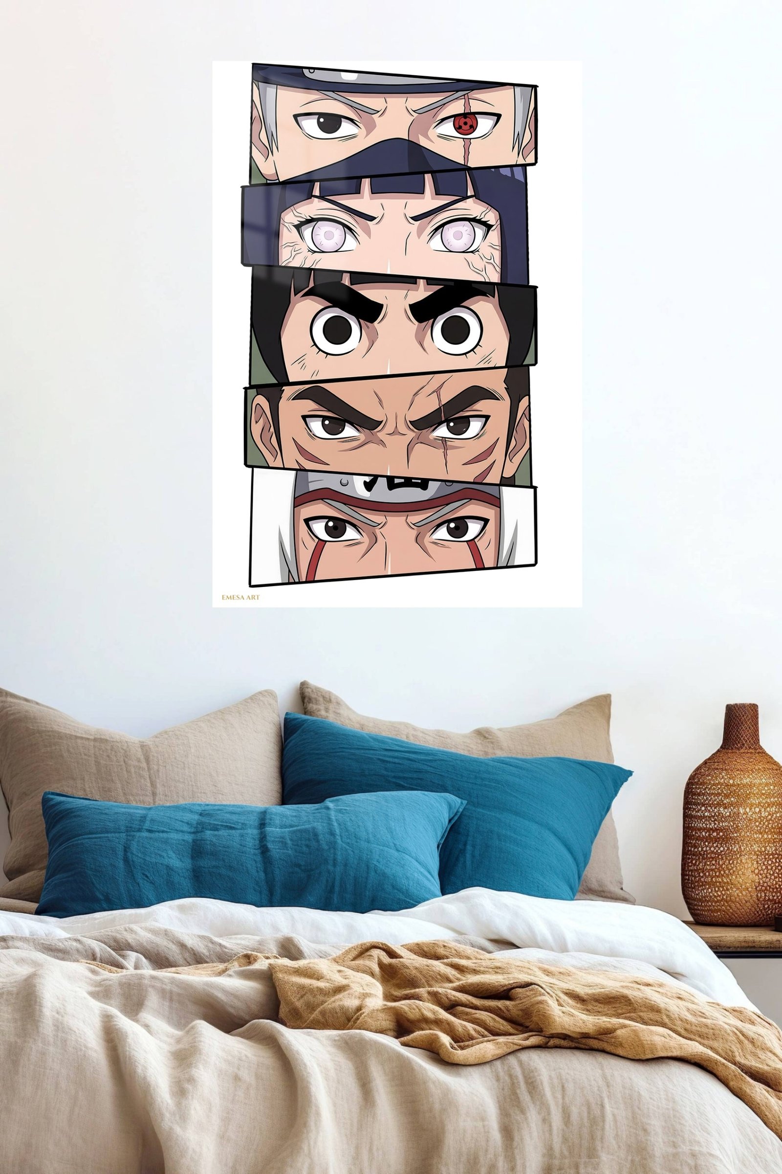 Five Warrior Gazes metal wall art print, view 5