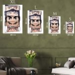 Five Warrior Gazes metal wall art print, view 6
