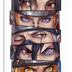 Six Warrior Gazes metal wall art print
