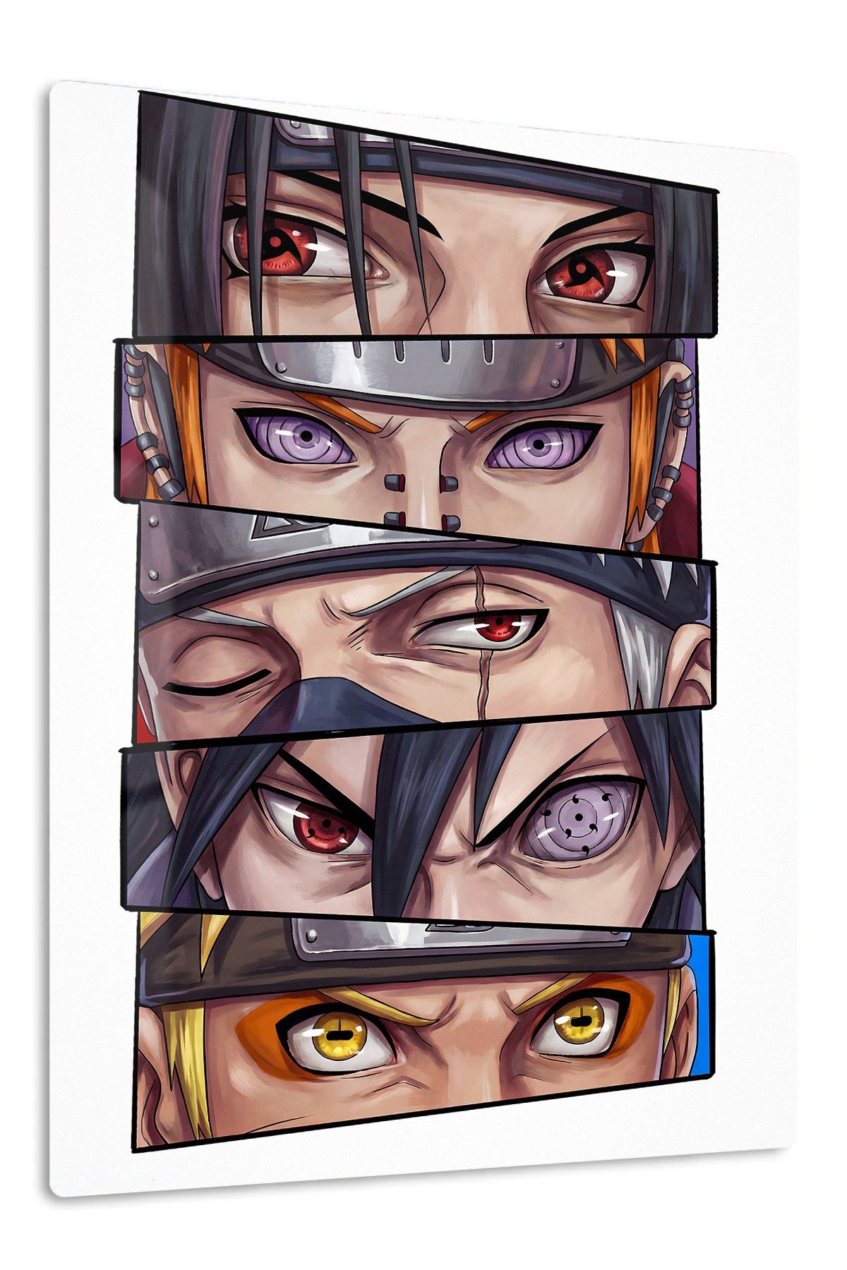 Six Warrior Gazes metal wall art print