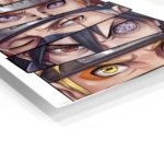 Six Warrior Gazes metal wall art print, view 2