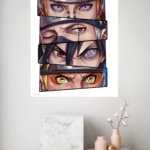 Six Warrior Gazes metal wall art print, view 4