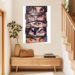 Six Warrior Gazes metal wall art print, view 5