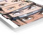 Anime Eyes Portrait Stack metal wall art print, view 2