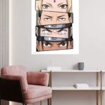 Anime Eyes Portrait Stack metal wall art print, view 5