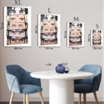 Anime Eyes Portrait Stack metal wall art print, view 6