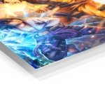 Thunder and Flame Duel metal wall art print, view 2
