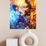 Thunder and Flame Duel metal wall art print, view 4