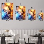 Thunder and Flame Duel metal wall art print, view 6