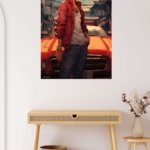 Red Cap Street Racer metal wall art print, view 5