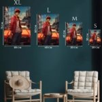 Red Cap Street Racer metal wall art print, view 6