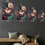 Dual Resolve Under Crimson Lightning metal wall art print, view 6