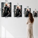 Crimson Masked Swordsman metal wall art print, view 6