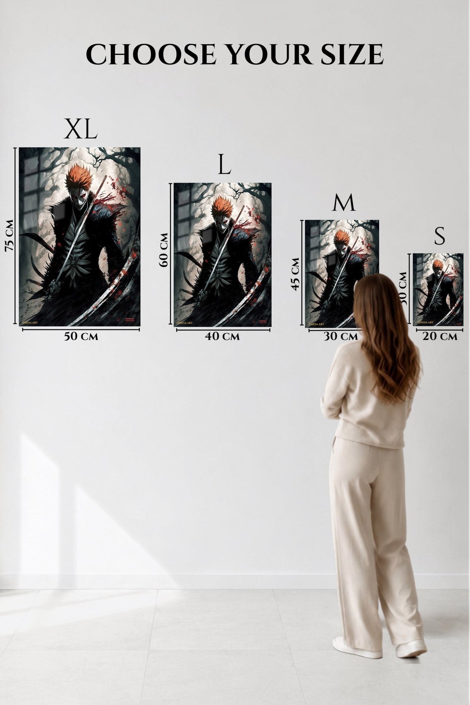Crimson Masked Swordsman metal wall art print, view 6
