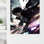 Midnight Street Rush metal wall art print, view 4