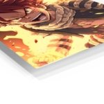 Blazing Spiky-Haired Fighter metal wall art print, view 2